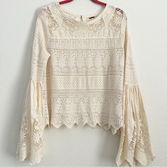 Free People Once Upon a Time Bell Sleeve Top - Picture 5 of 11